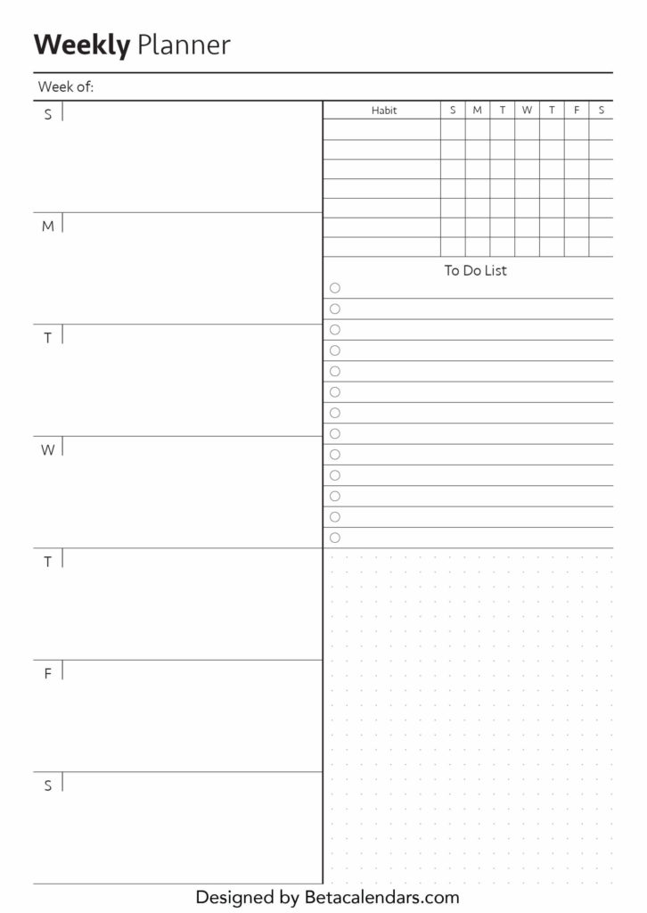 Free Printable Weekly Planner 2024 Templates